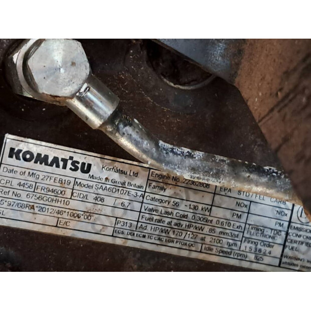 2019 Komatsu WA320-8-48958700