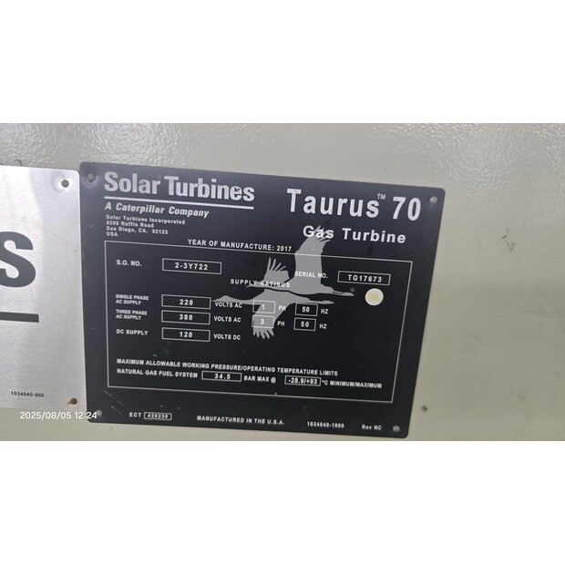 2017 SOLAR TURBINES TAURUS 70-48961657