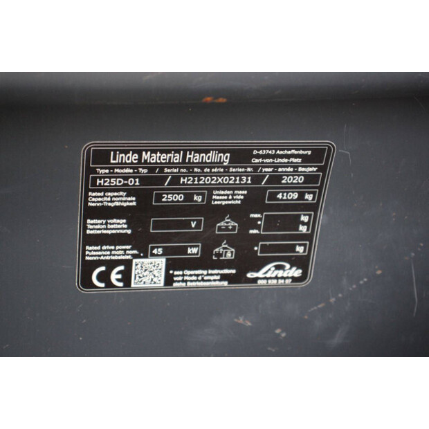 2020 Linde H25D-01-48963887