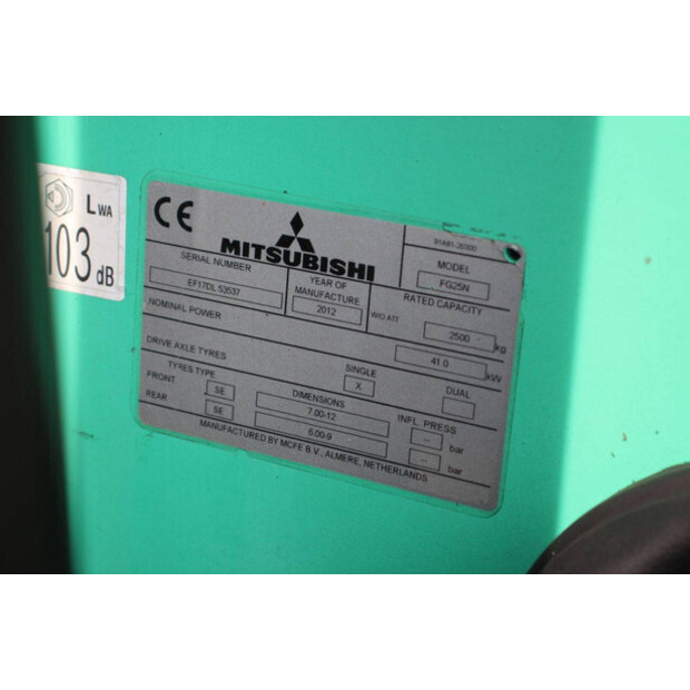 2012 MITSUBISHI FG25N-48963980