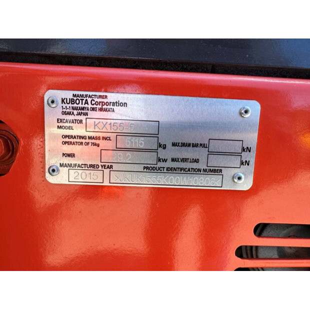 2015 كوبوتا KX155-5-48965111