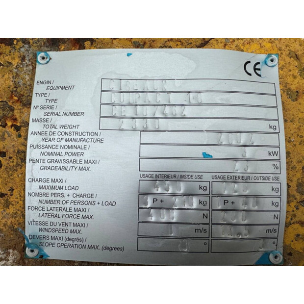 2002 Haulotte COMPACT 10-48966183