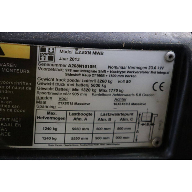 2013 Hyster E2.5XN MWB-48966535