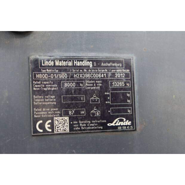 2012 Linde H80D-01/900-48967074