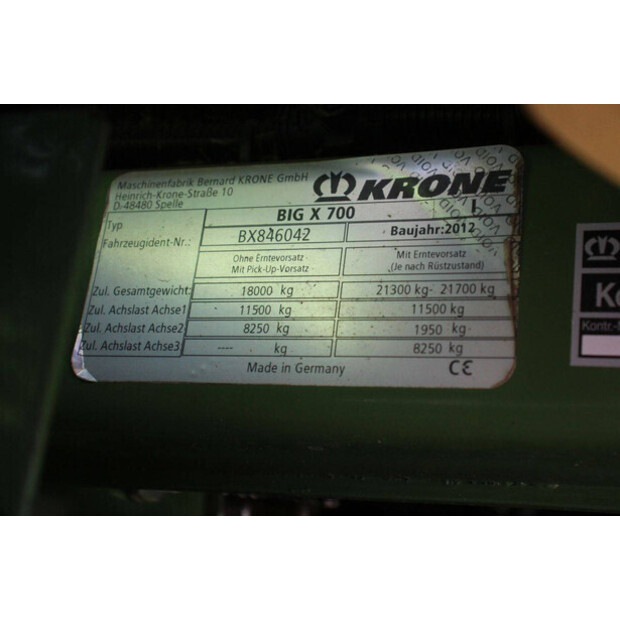 2012 Krone BIG X 700-48968056