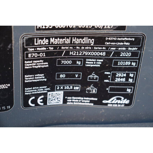 2020 Linde E70-01-48970380