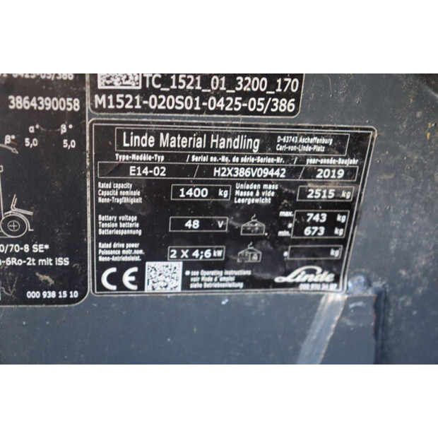 2019 Linde E14-02-48970464