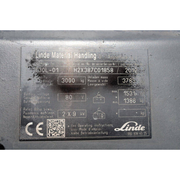 2012 Linde E30L-01-48970652