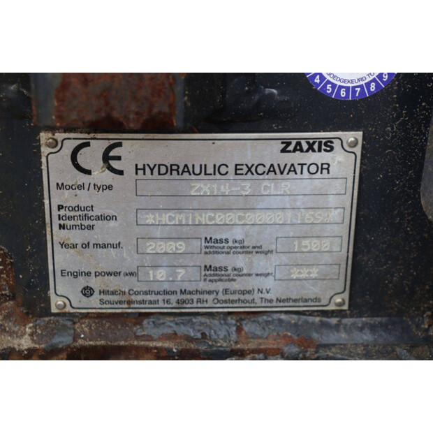 2009 Hitachi Zaxis ZX14-3 CLR-48971529