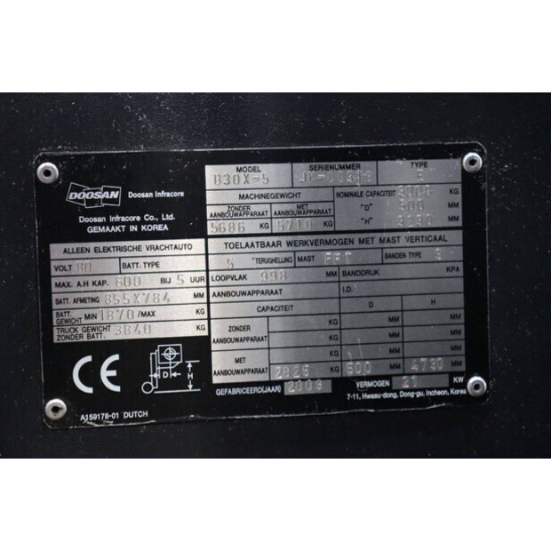 2009 Doosan B30X-5-48971605