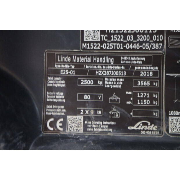 2018 Linde E25-01-48975991