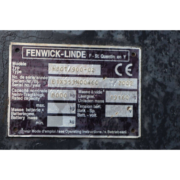 2002 Fenwick-Linde H80T/900-02-48977265