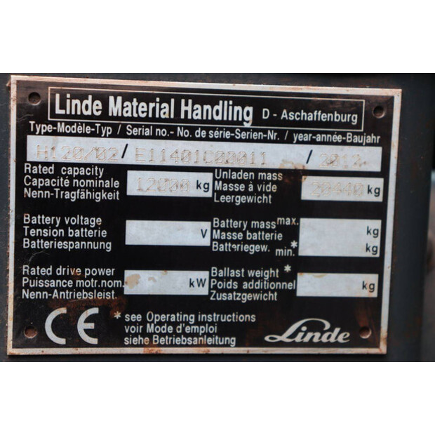 2012 Linde H120/02-48977387