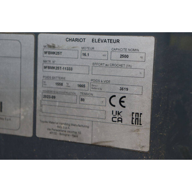 2023 Toyota 9FBMK25T-48977833