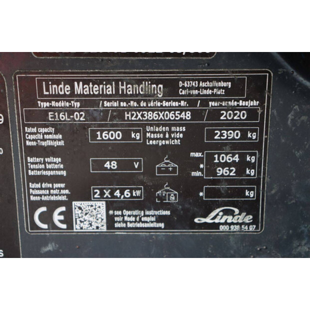 2020 Linde E16L-02-48977913