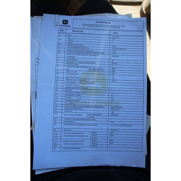 2016 JOHN DEERE 6155R-48978076