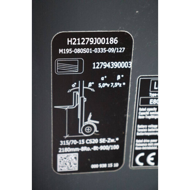 2018 Linde E80-01/900-48978408
