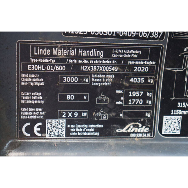 2020 ليندي E30HL-01/600-48978568