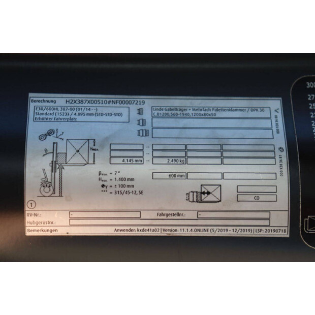 2020 Linde E30HL-01/600-48978682