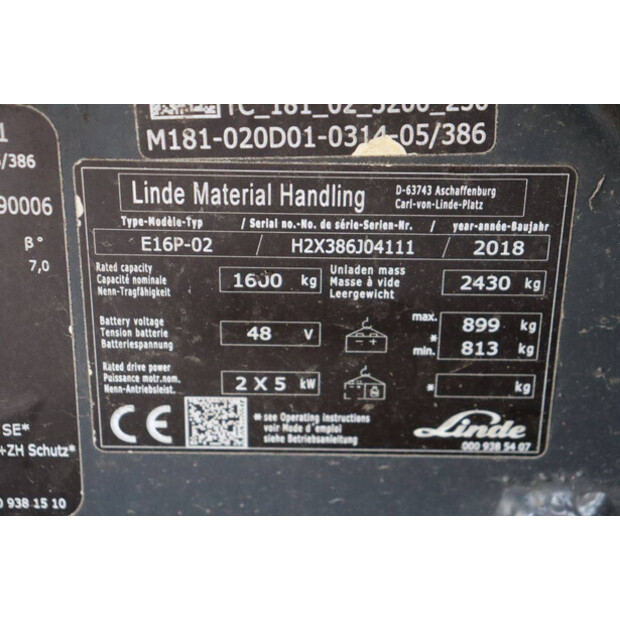 2018 Linde E16P-02-48979751