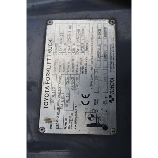 2013 Toyota 8FBET15-48980706