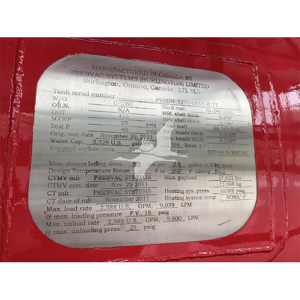 2016 PRESVAC 3150-48982514