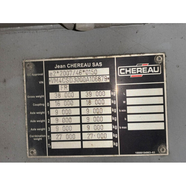 2016 Chereau Carrier Vector 1350-49002282
