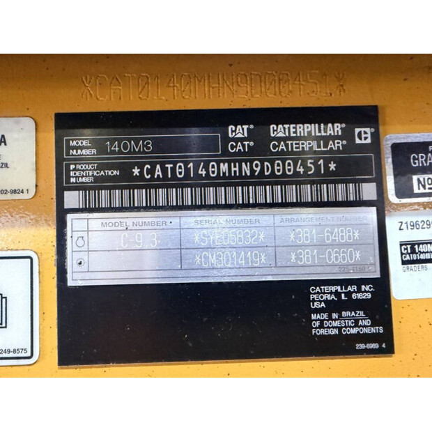 2015 Caterpillar 140M3-49003690