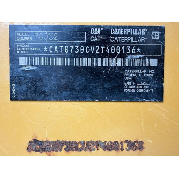 2016 Caterpillar 730C2-49004112