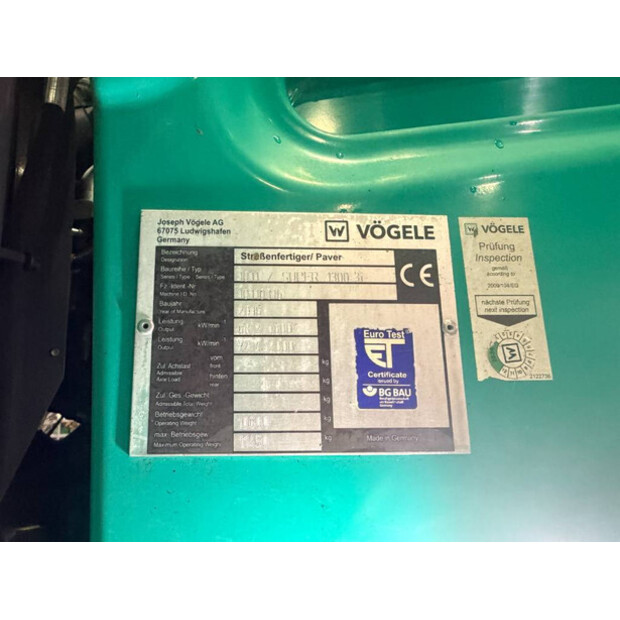 2016 VOGELE SUPER 1300-3i-49004340