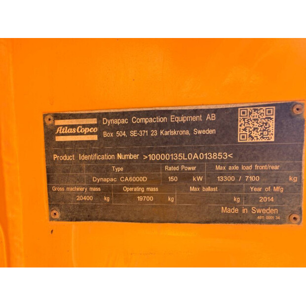 2014 DYNAPAC CA6000D-49004897