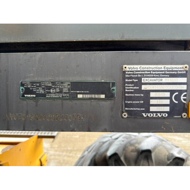 2012 Volvo EW160D-49006153