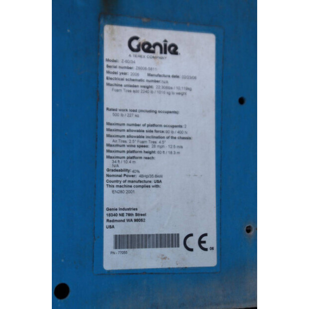 2006 Genie Z-60/34-49013890