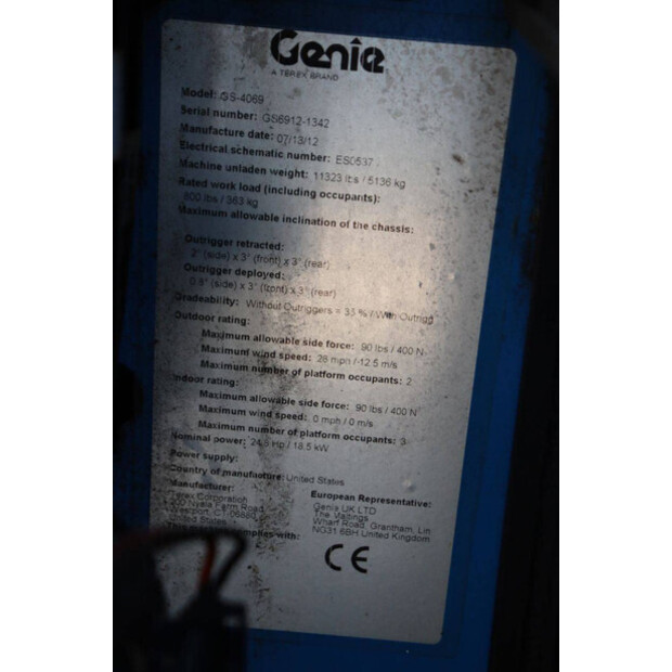 2012 Genie GS-4069 RT-49013912