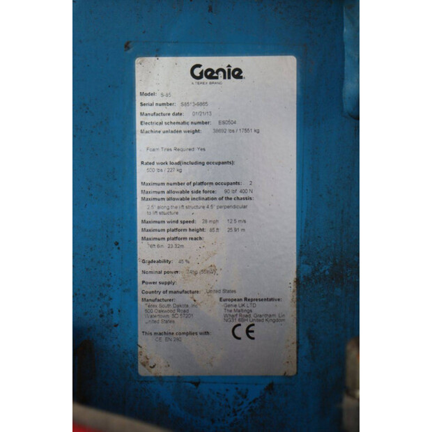2013 Genie S-85-49014283