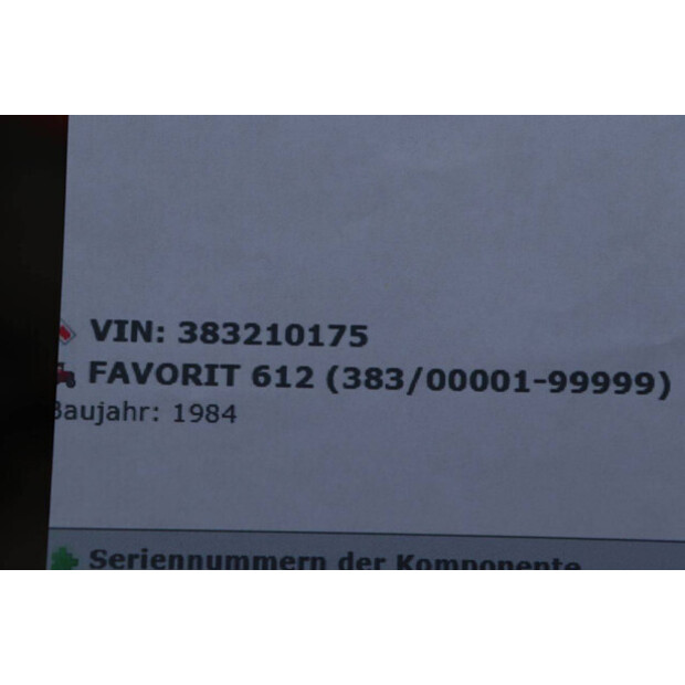 1984 Fendt Favorit 612 LSA E-49014332