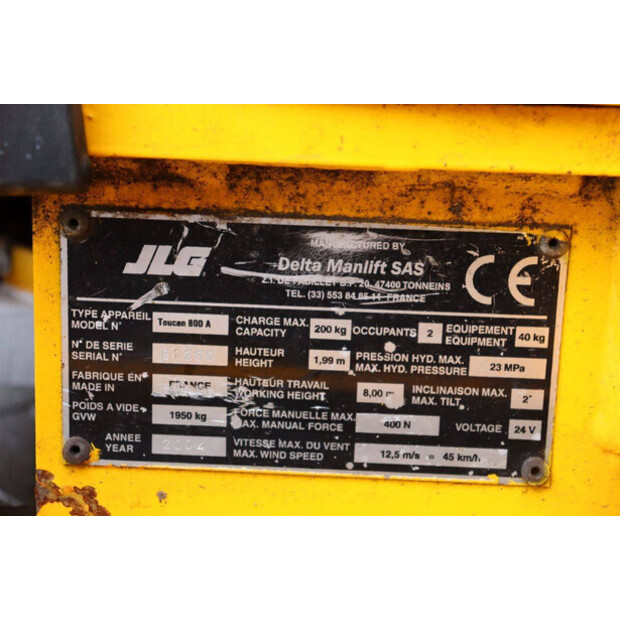 2004 JLG TOUCAN 800 A-49016795