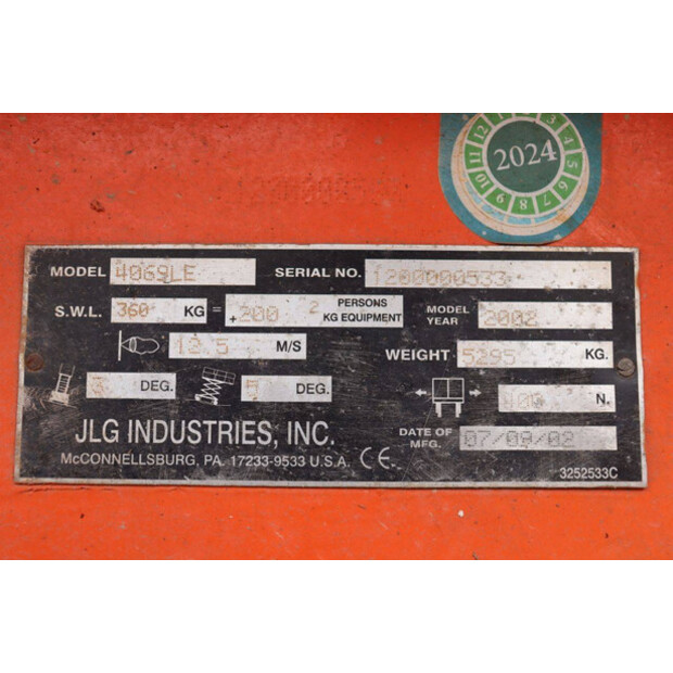 2002 JLG 4069LE-49017103