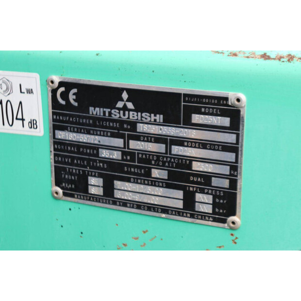 2015 MITSUBISHI FD25NT-49017276