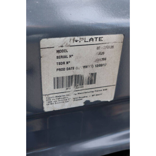 2017 Toyota 02-2FG25-49017546