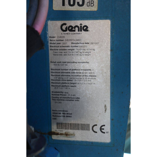 2007 Genie Z-45/25-49018452