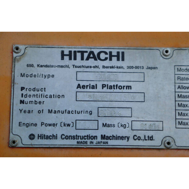 2004 Hitachi HX140B-49026478