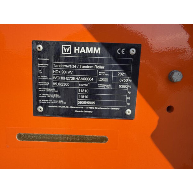 2021 HAMM HD+ 90i VV-49027317