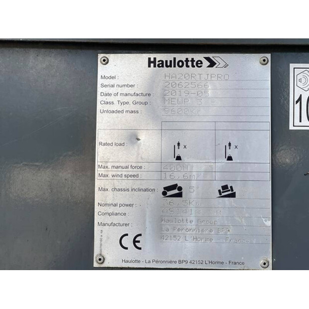 2019 Haulotte HA20RTJ Pro-49034736