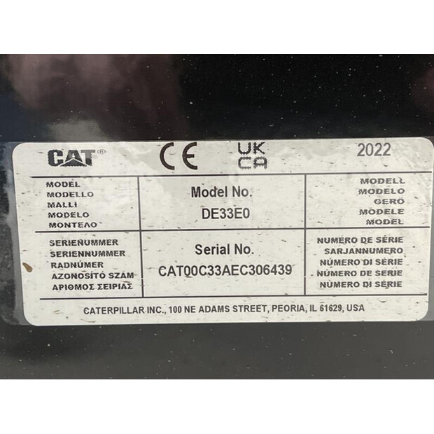2022 Caterpillar DE 33 E 0-49048657