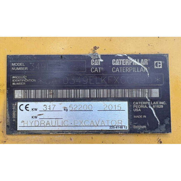2015 Caterpillar 349EL-49058380