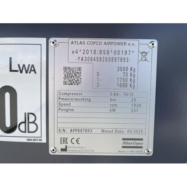2025 Atlas-Copco X-AIR+750-25-49062777
