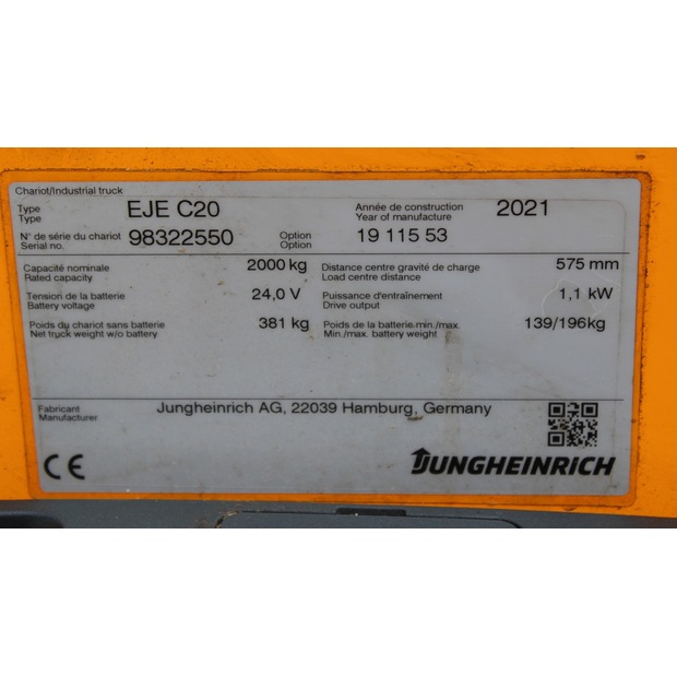 2021 Jungheinrich EJE C20-49067307