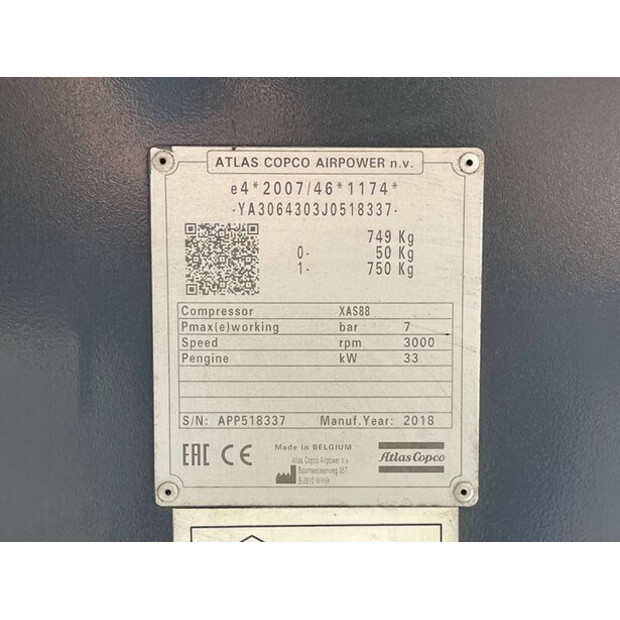 2018 Atlas-Copco XAS88-49071969