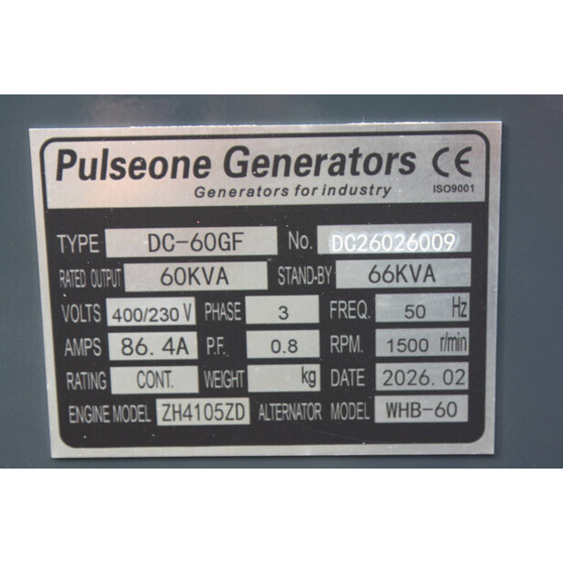 2026 Pulseone DC-60GF-49080605